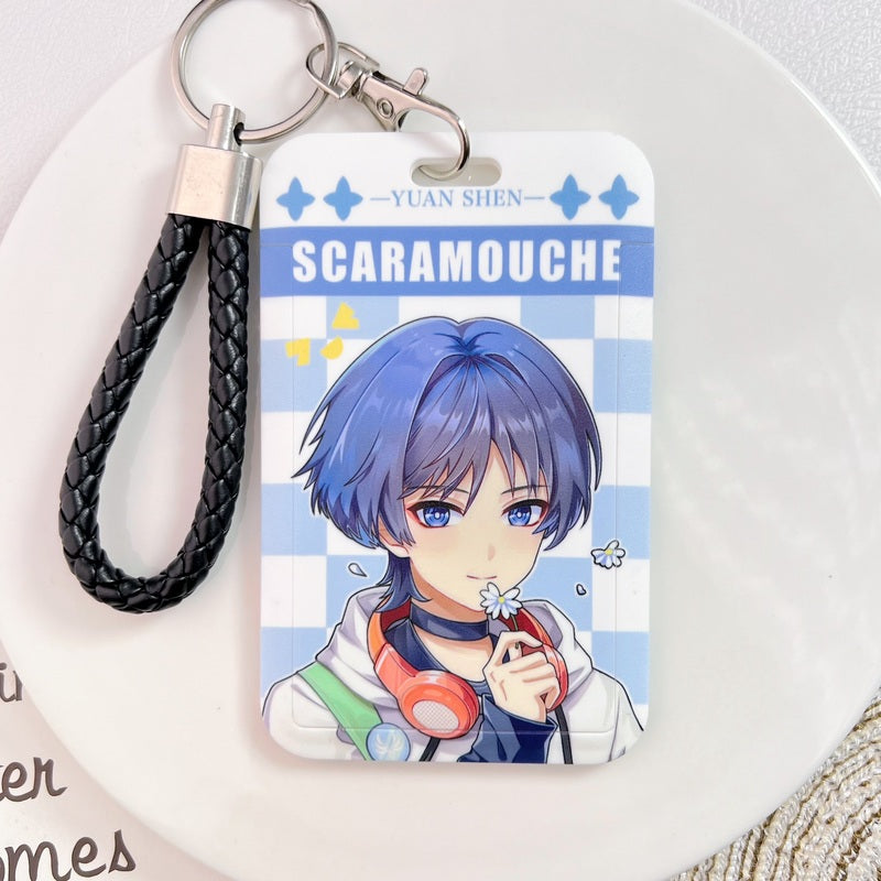 Scaramouche Genshin Impact Card Holders Modern Wanderer Genshin Fanart Badge Holders (13)