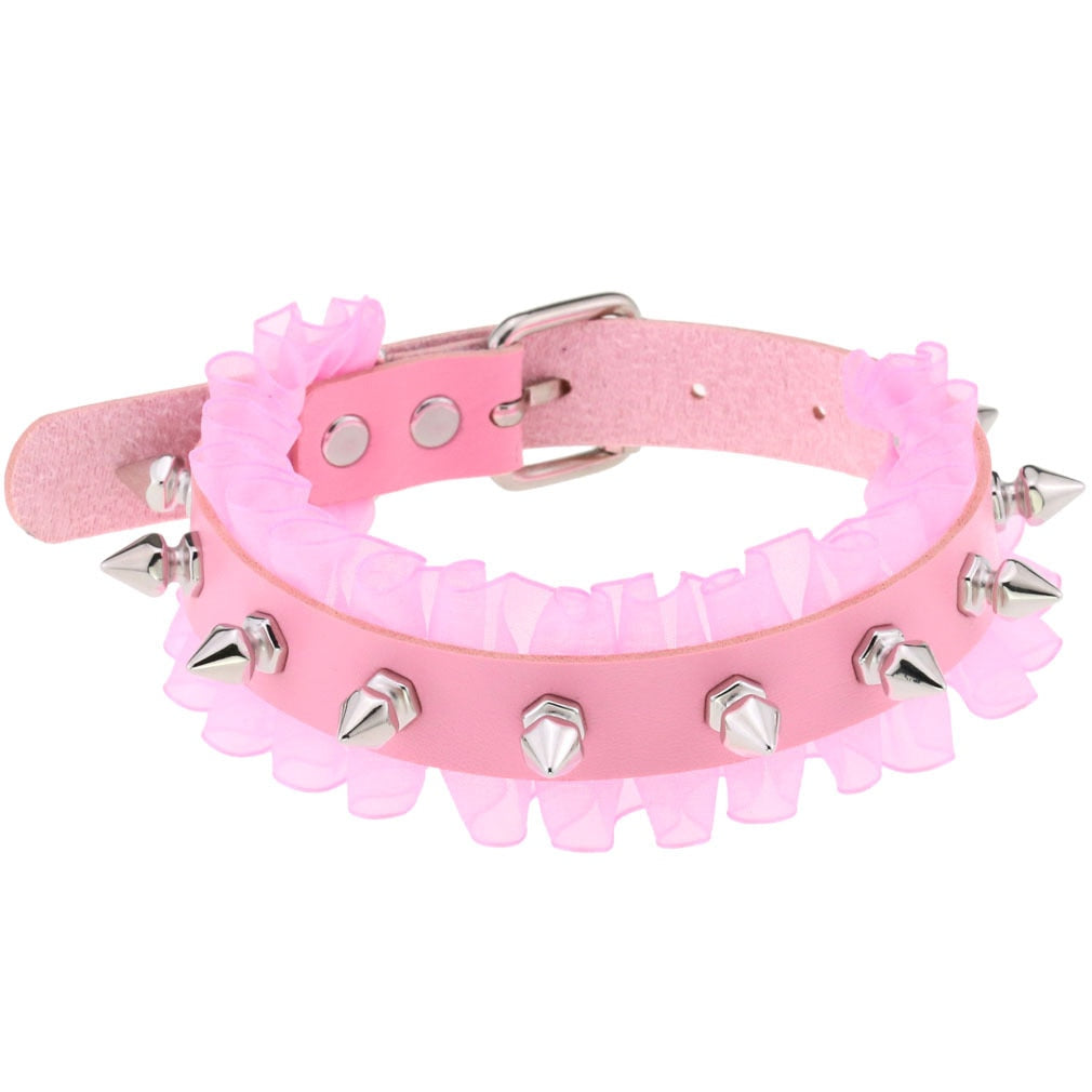 Light pink choker with various options