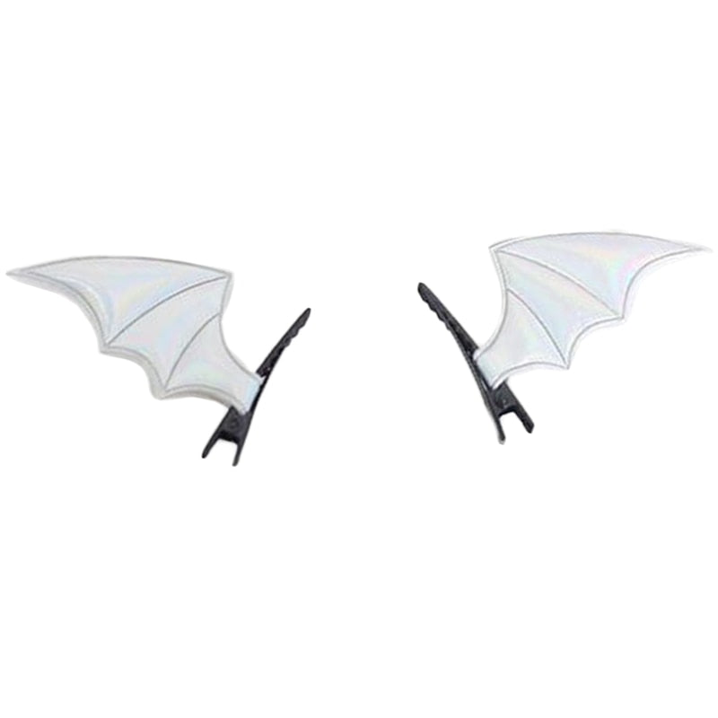 Bat Shaped Hair Clips - Plastic