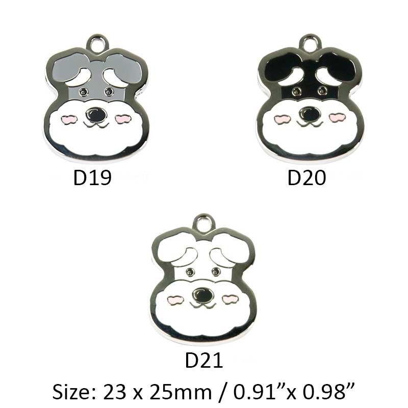 Customizable Schnauzer Dog ID Tags