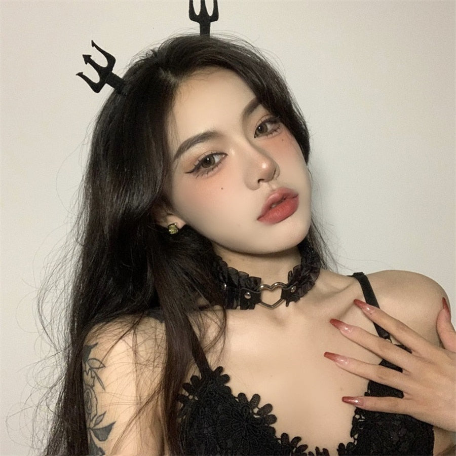 Heart-Stopping Harajuku PU Leather Choker