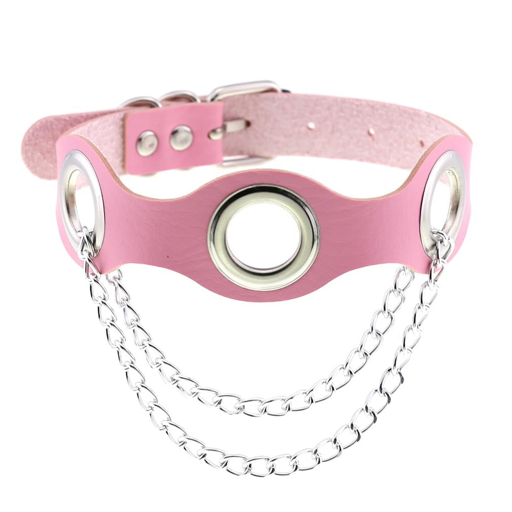Light pink choker with various options