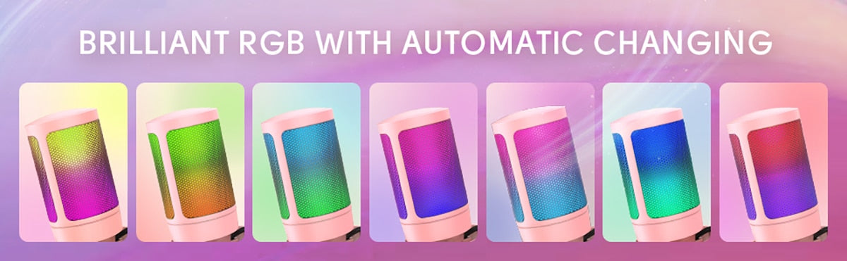 Color-changing USB gaming microphone