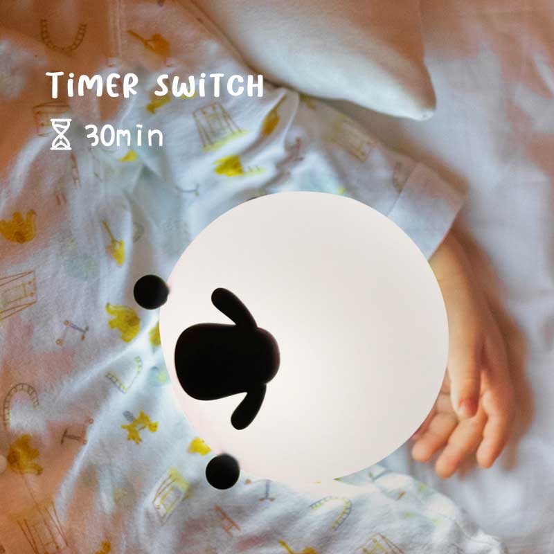 Rechargeable Rabbit Night Light with Timer