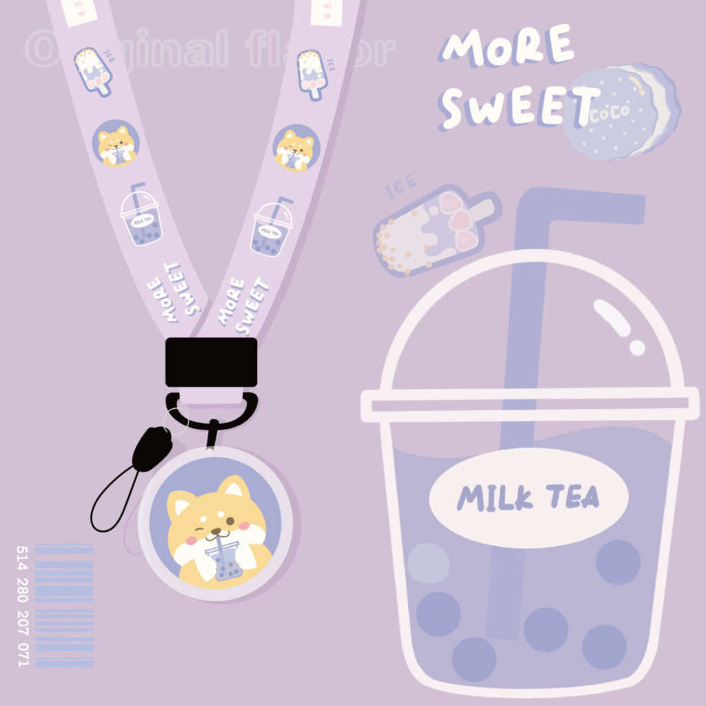 Shiba Inu Dog Keychain Lanyard Wristlet Cute Phone Straps Cute Animal Lanyard Necklace Gift for Dog Lovers (5)