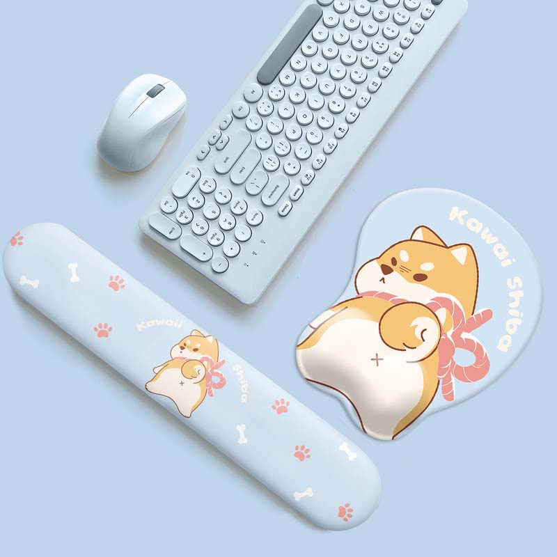 Dog Mouse Pad & Keyboard Wrist Rest