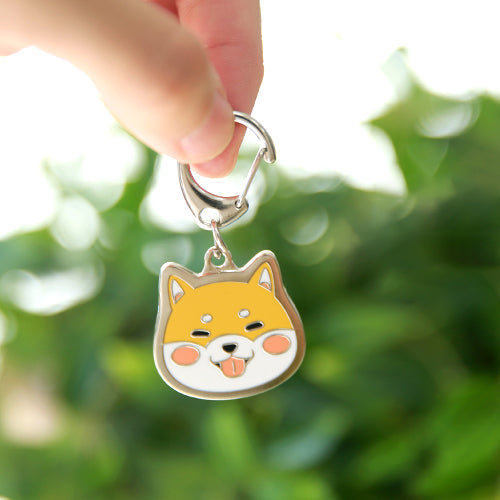 Shiba Dog ID Tags with Engraving