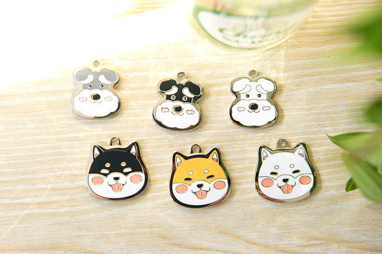 Shiba Dog ID Tags with Engraving