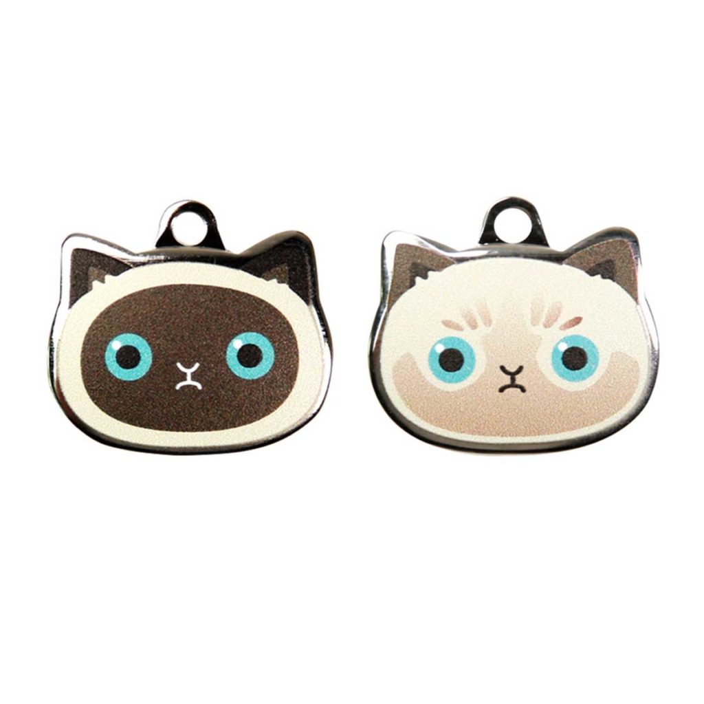 Siamese Cat ID Tags with Engraving