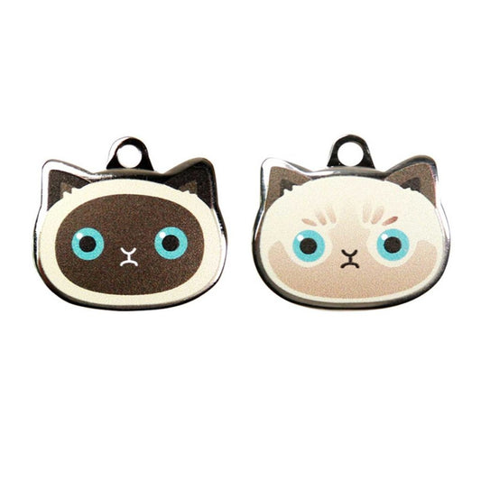 Siamese Cat ID Tags with Engraving