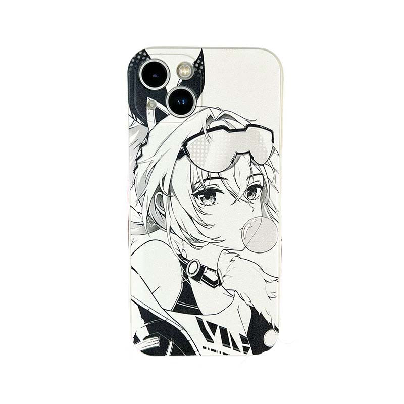 Silver wolf Sketch Honkai Star Rail Phone Case Cool HSR Drawings iPhone Cases (1)