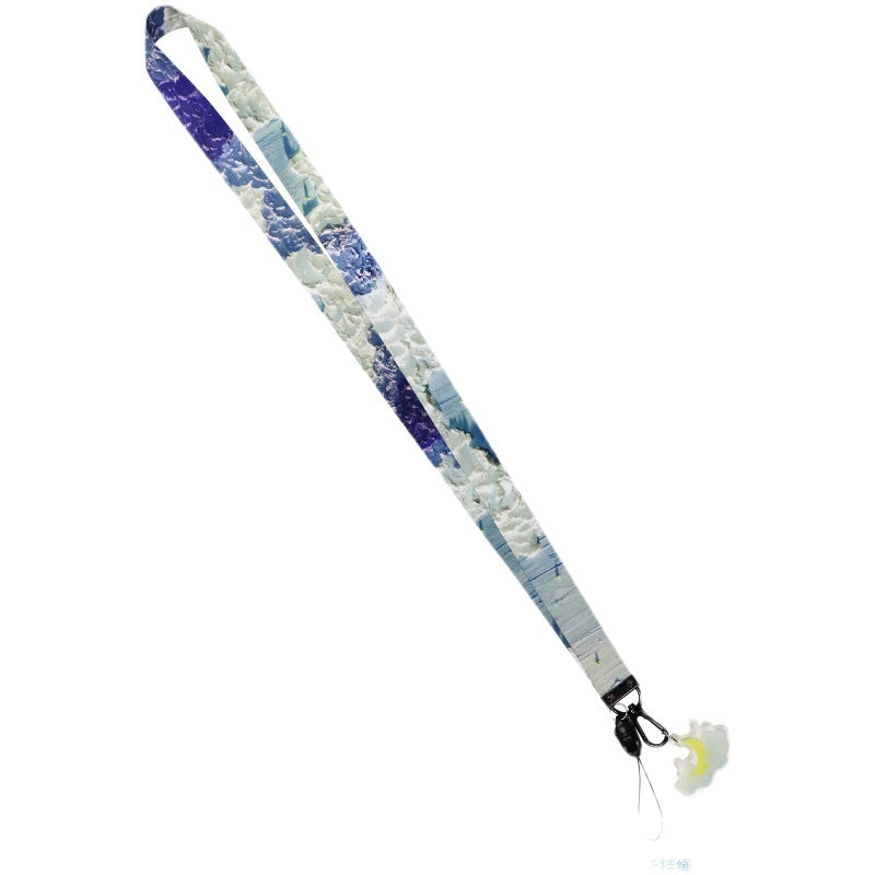 Sky Lanyard Keychains with Cloud Charm