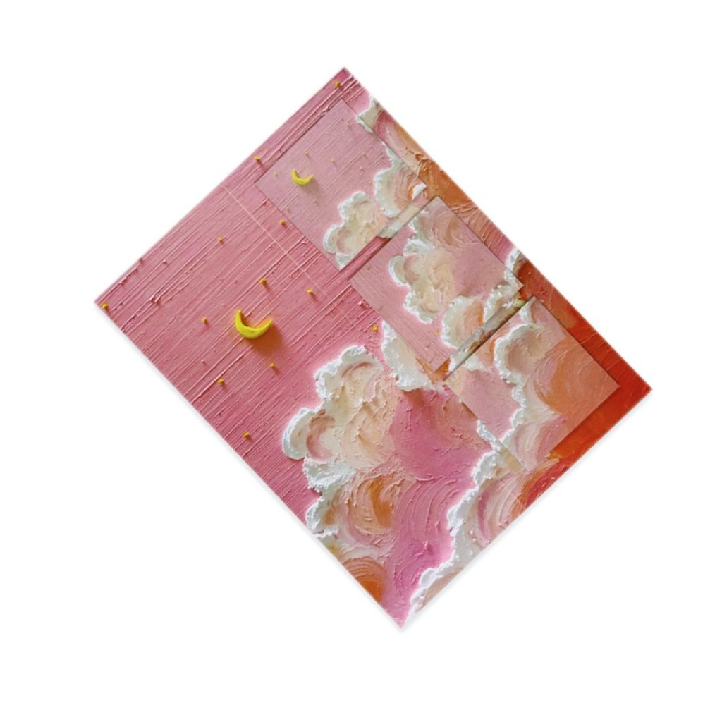 Sky Sticky Notes Cute Memo Pads Pastel Paper Note Oil Painting Art Teacher Gifts for Coworker (1)