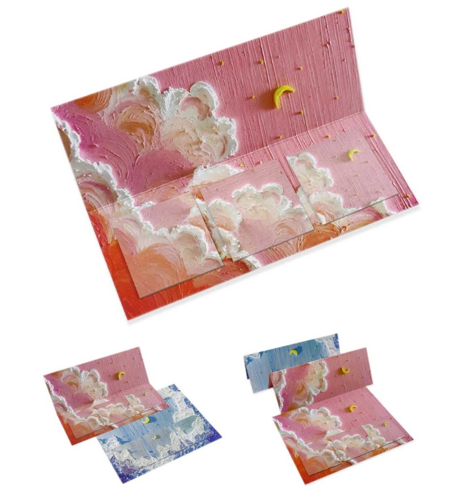 Sky Oil Painting Sticky Notes Set