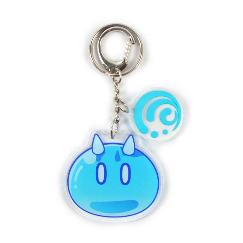 Slime Acrylic Charms Epoxy Genshin Impact Key Rings Elemental Slimes (4)