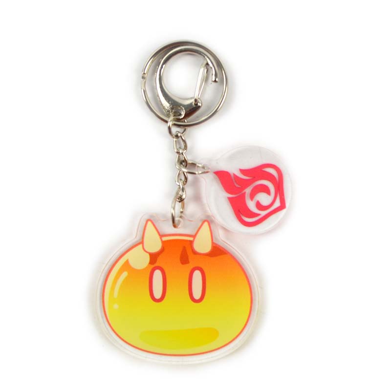 Slime Acrylic Charms Epoxy Genshin Impact Key Rings Elemental Slimes (5)