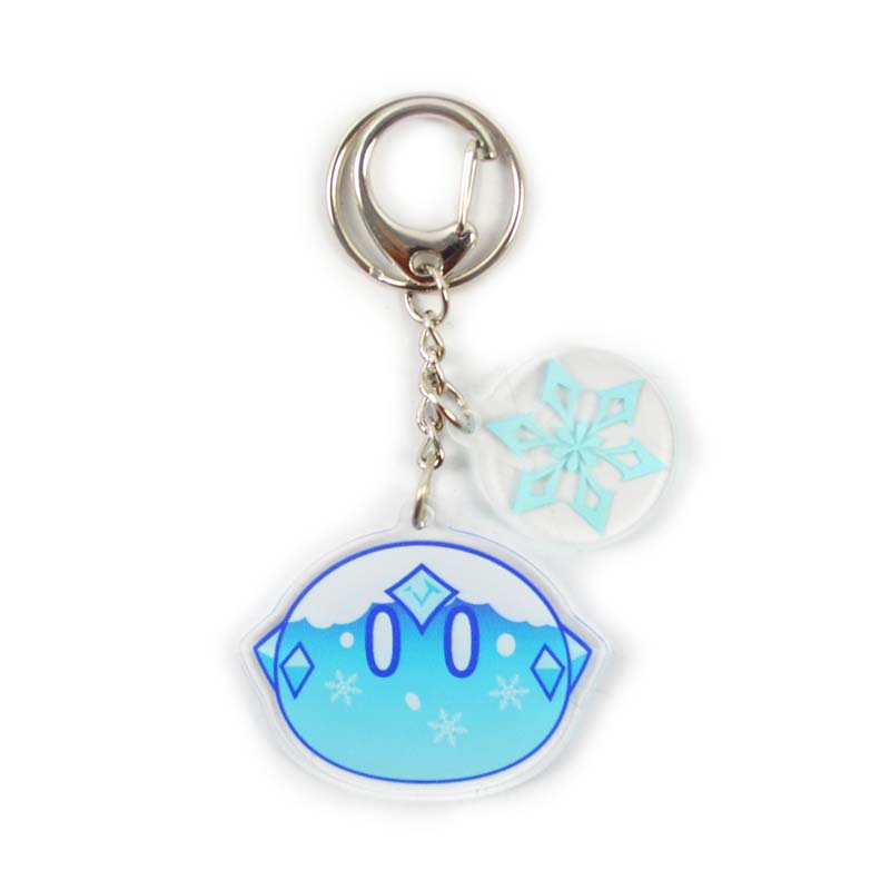 Slime Acrylic Charms Epoxy Genshin Impact Key Rings Elemental Slimes (7)