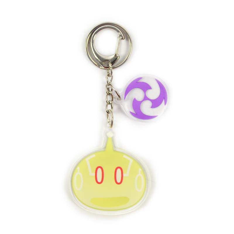 Slime Acrylic Charms Epoxy Genshin Impact Key Rings Elemental Slimes (8)