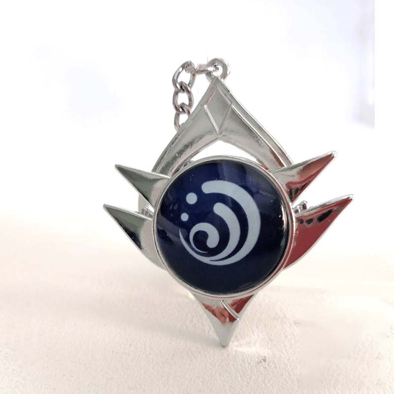 Snezhnaya Vision Keychain Genshin Impact Element Vision Key Rings (6)
