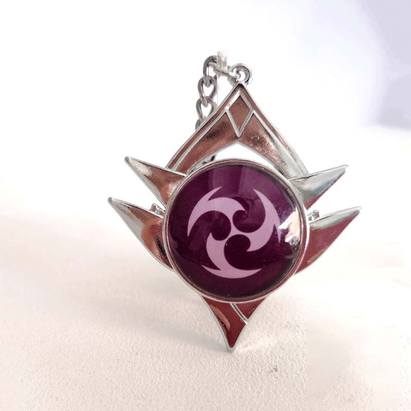 Snezhnaya Vision Keychain Genshin Impact Element Vision Key Rings (9)