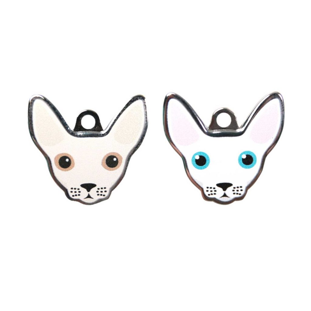 Sphynx Cat ID Tag with Engraving