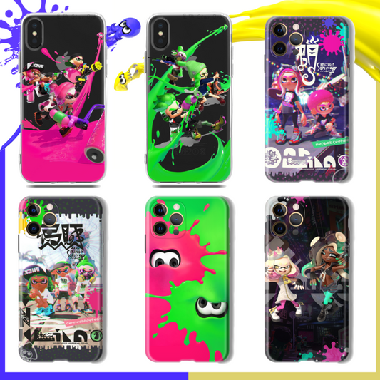 Shock-absorbent Splatoon phone case