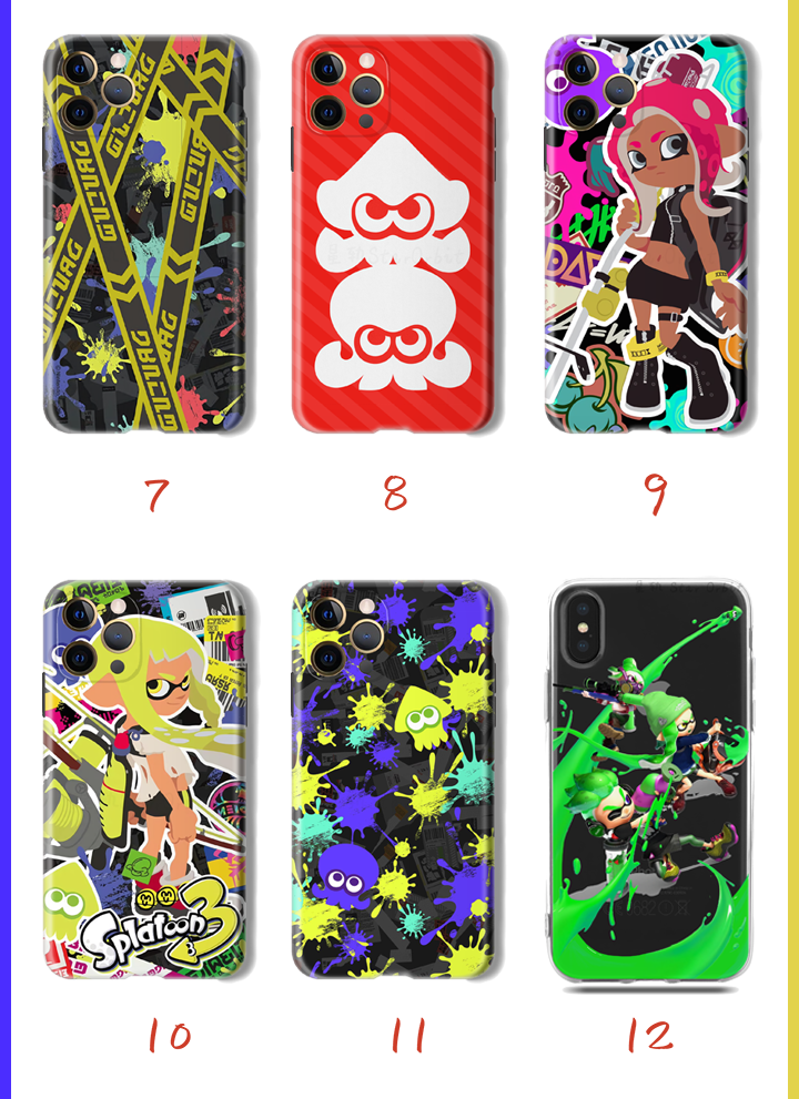 Shock-absorbent Splatoon phone case