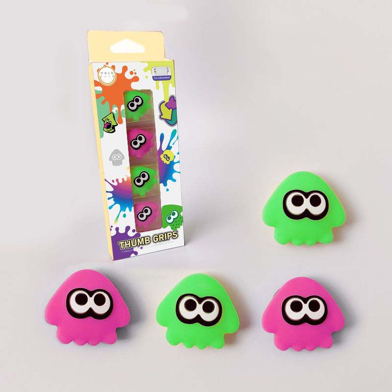 Splatoon Switch Lite Thumb Grips Splatoon 3 Joystick Caps Squid Joystick Cap OLED (2)
