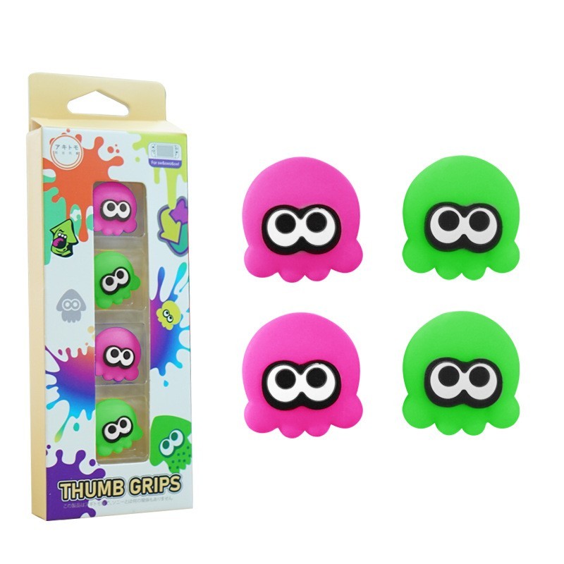 Splatoon Switch Thumb Grips Splatoon 3 Joystick Caps Squid Joystick Cap (3)