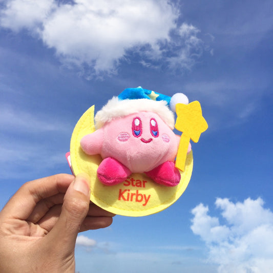 Star Kirby Plush Keychain - Compact and Adorable