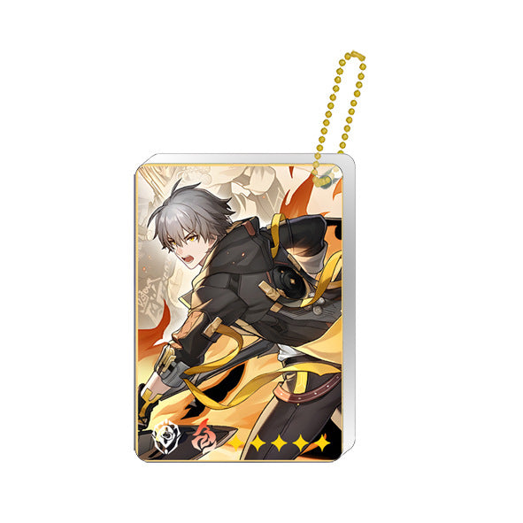 Trailblazer Caelus Honkai Star Rail Acrylic Charm Honkai Star Rail Keychains (2)