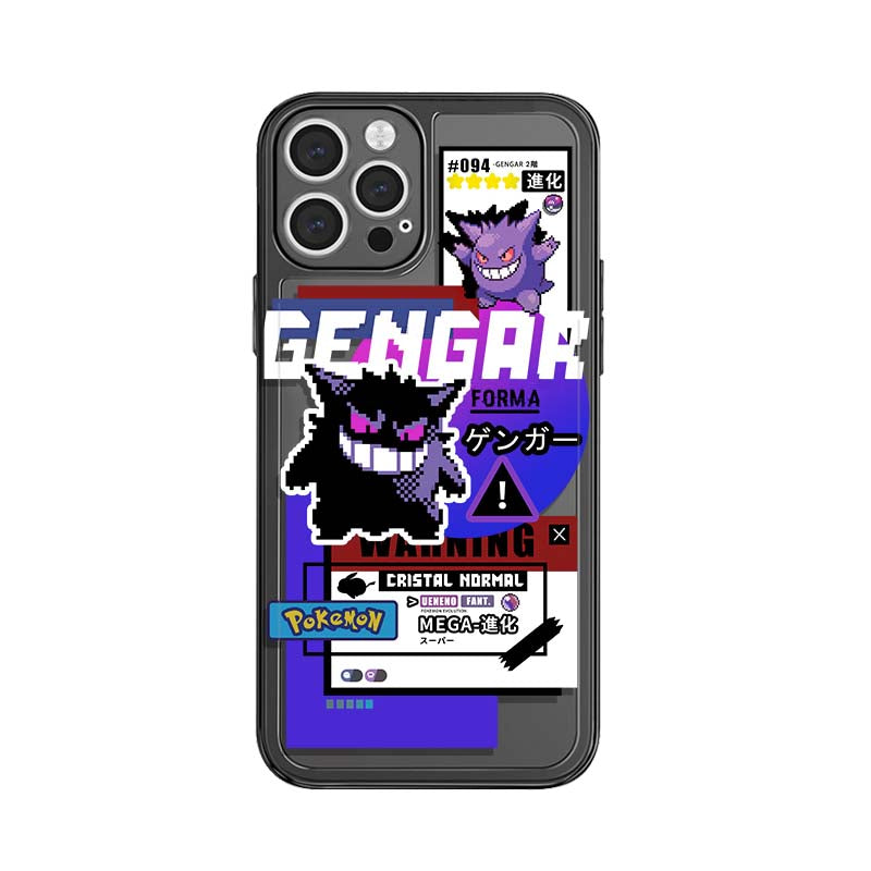 Translucent Gray Gengar iPhone Cases Cool Gengar Evolution Art (1)