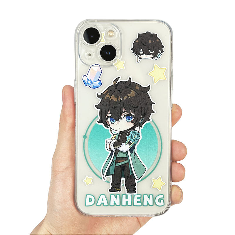Transparent Honkai Star Rail iPhone Case Cute Star Rail Dan Heng Fanart (13)