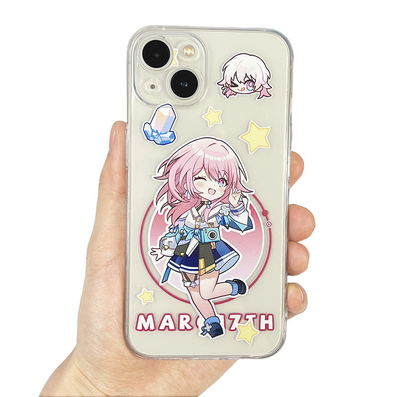 Transparent Honkai Star Rail iPhone Case Cute Star Rail Fanart (2)