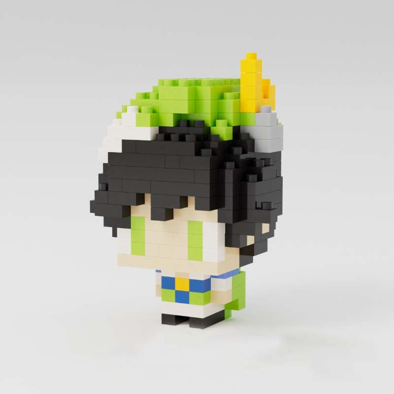 Venti Chibi Genshin Impact Figure DIY Building Blocks Genshin Impact Desk Decor (7)