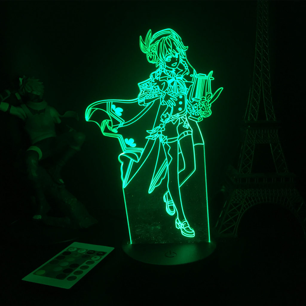 Venti LED Light Anemo Archon Gesnhin Impact Deskop Lamp Barbatos 3573