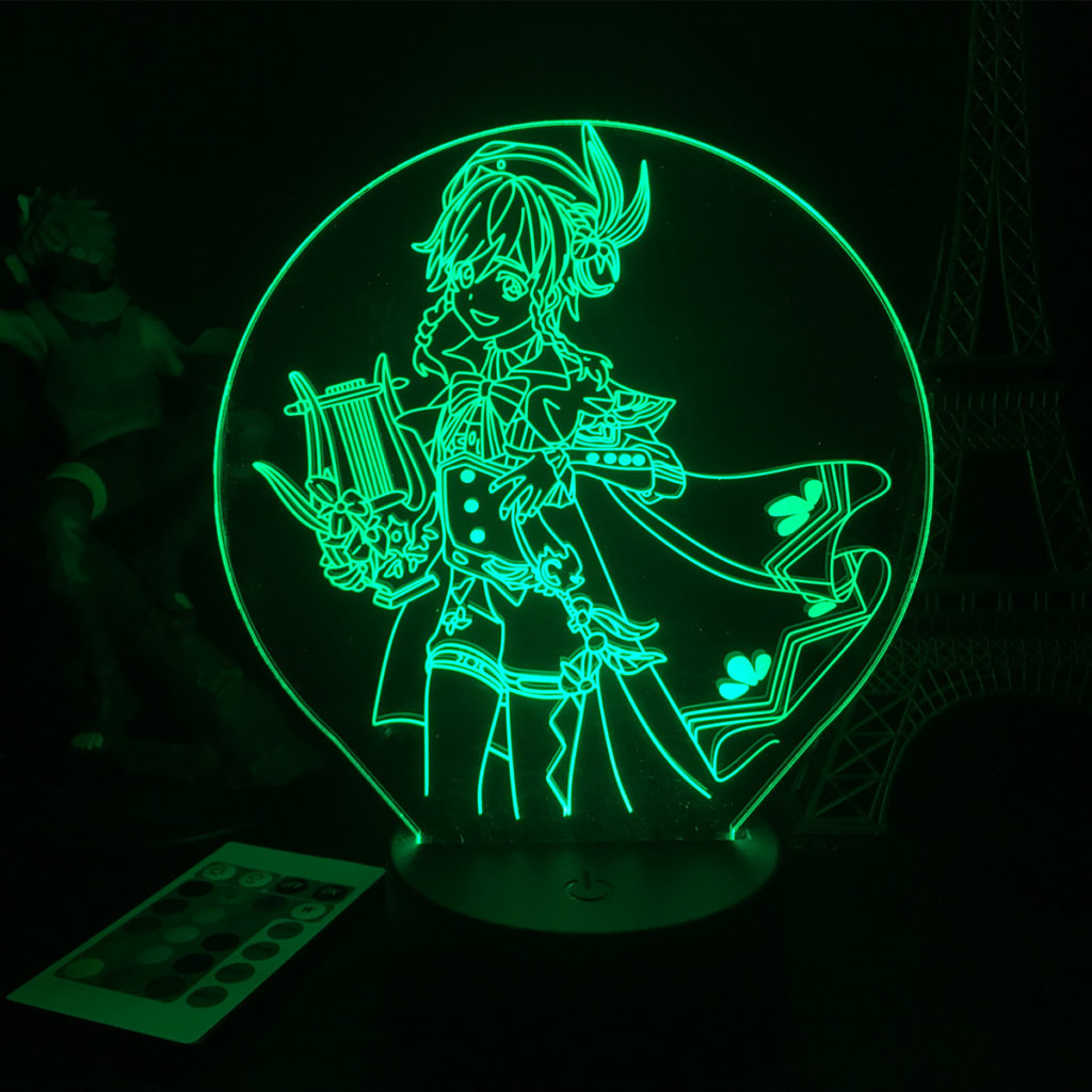 Venti LED Light Anemo Archon Gesnhin Impact Deskop Lamp Barbatos 3578