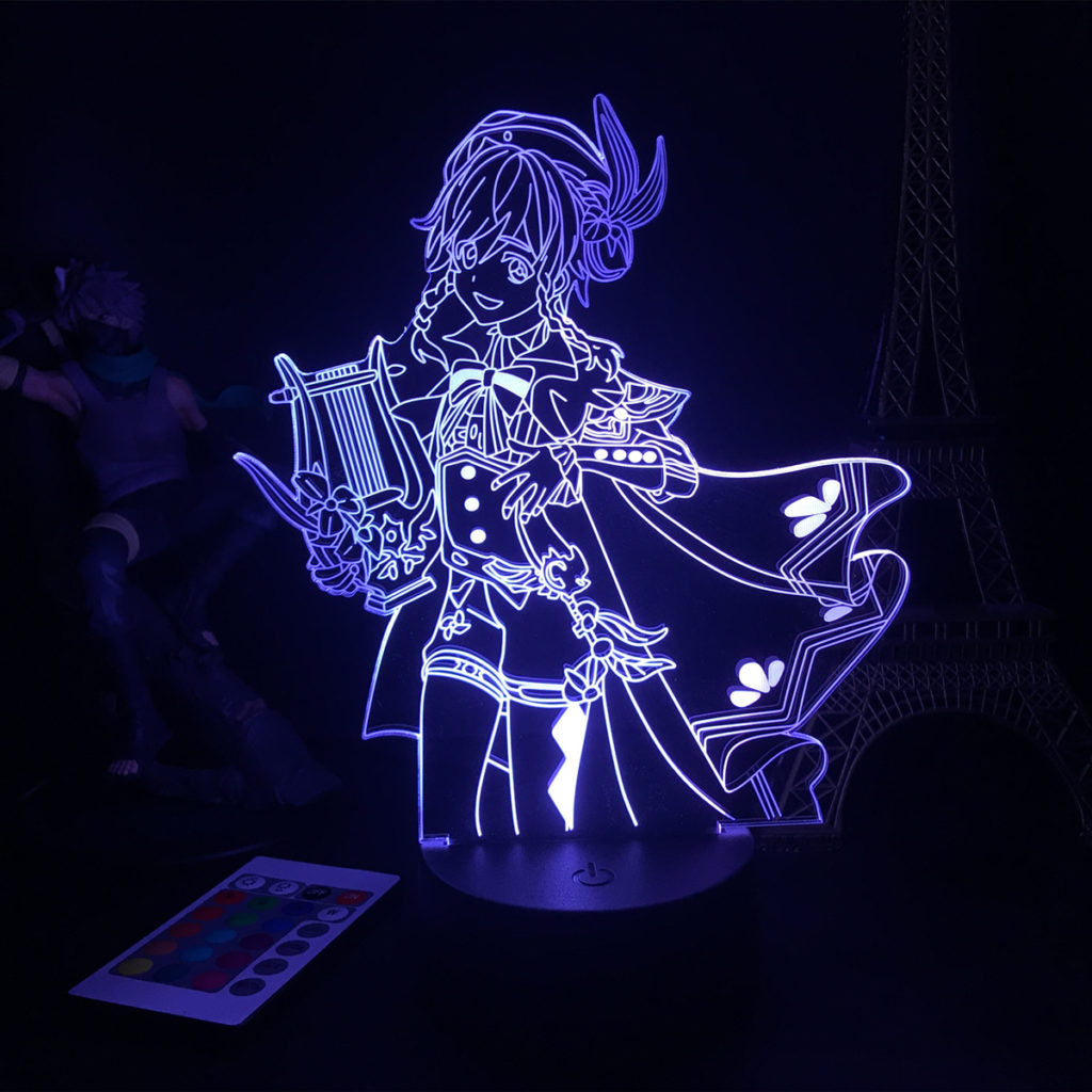 Genshin Impact Desk Lamp with Remote