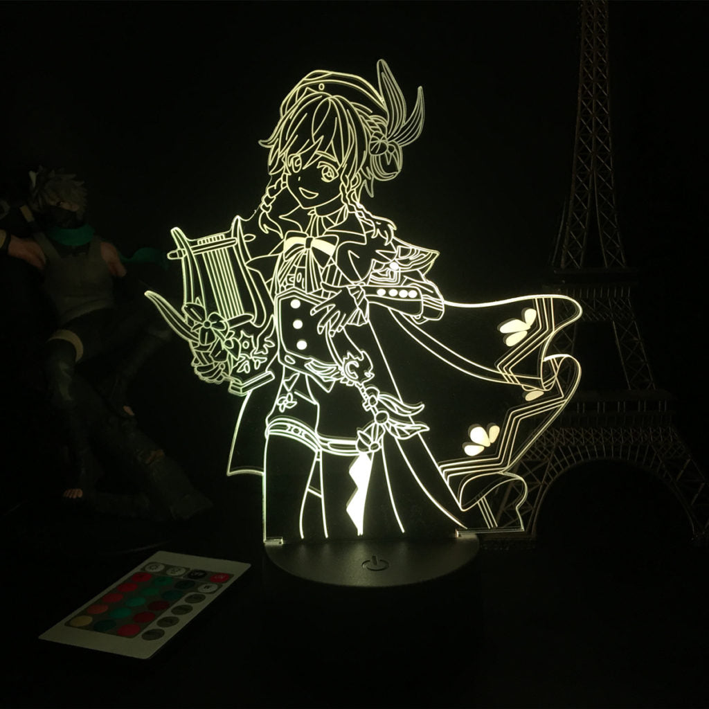 Genshin Impact Desk Lamp with Remote