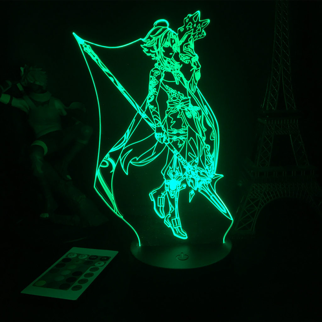 Xiao Gesnhin Impact Night Light Genshin LED Table Lamp (1)