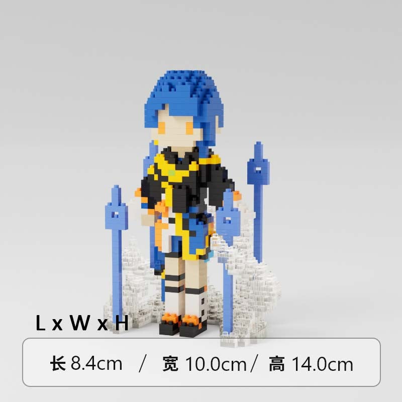 Xingqiu Genshin Impact Toy Figure Mini Building Blocks Genshin Impact Merch (22)