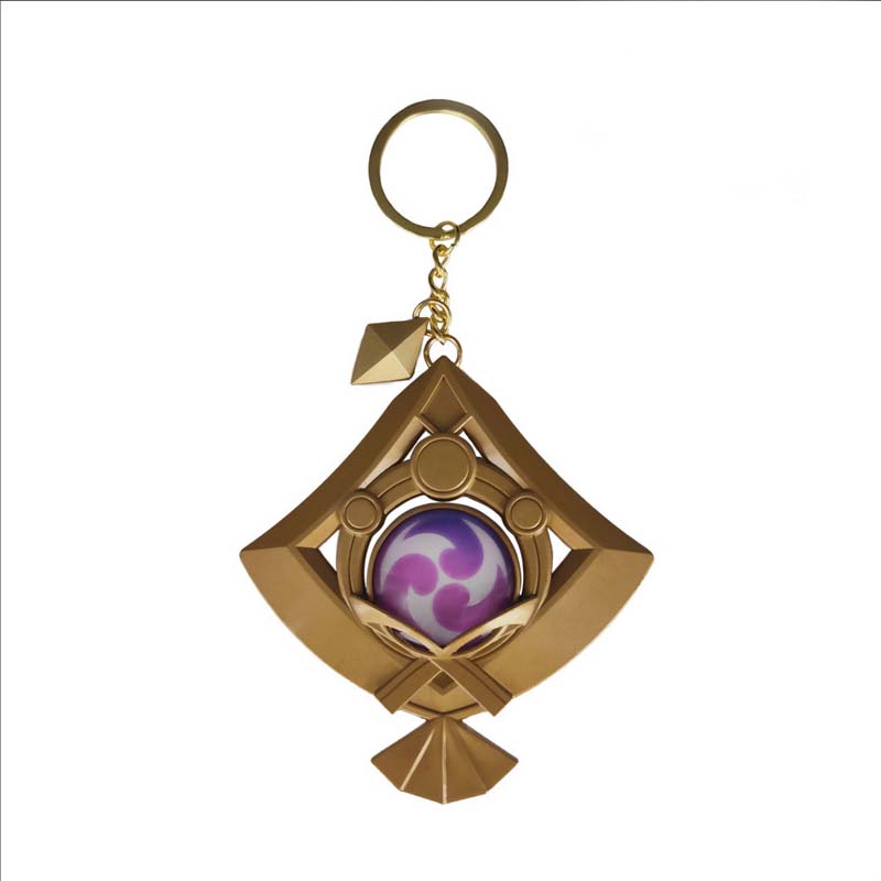 Yae Miko Vision Keychain: Glow-in-the-Dark
