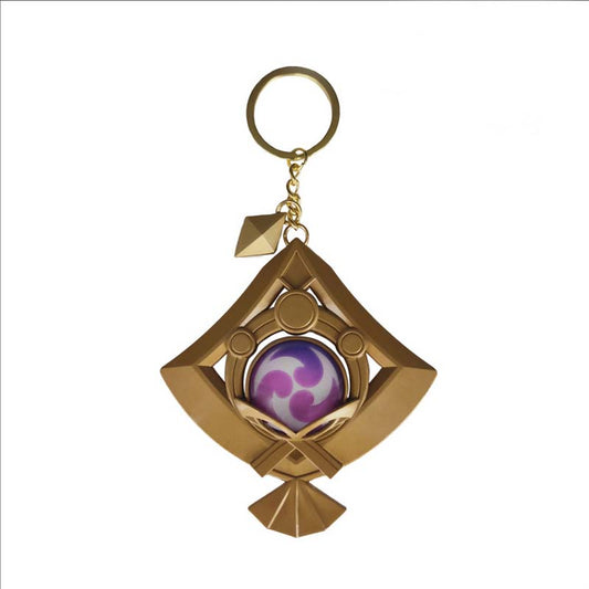 Yae Miko Vision Keychain: Glow-in-the-Dark