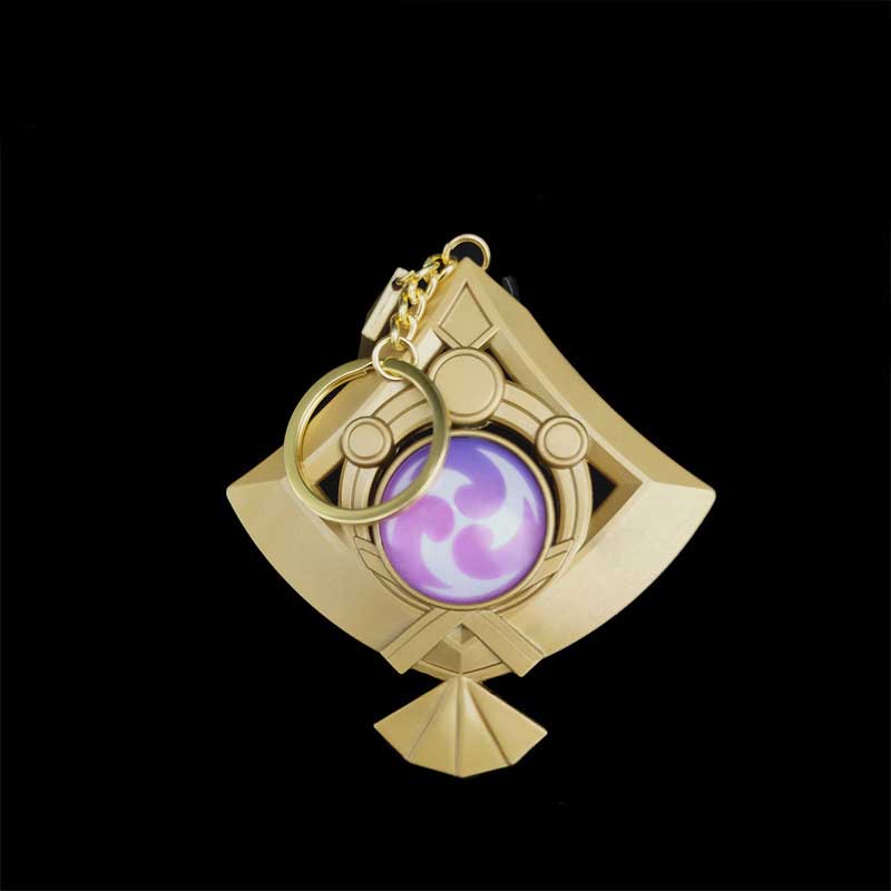 Yae Miko Vision Keychain: Glow-in-the-Dark