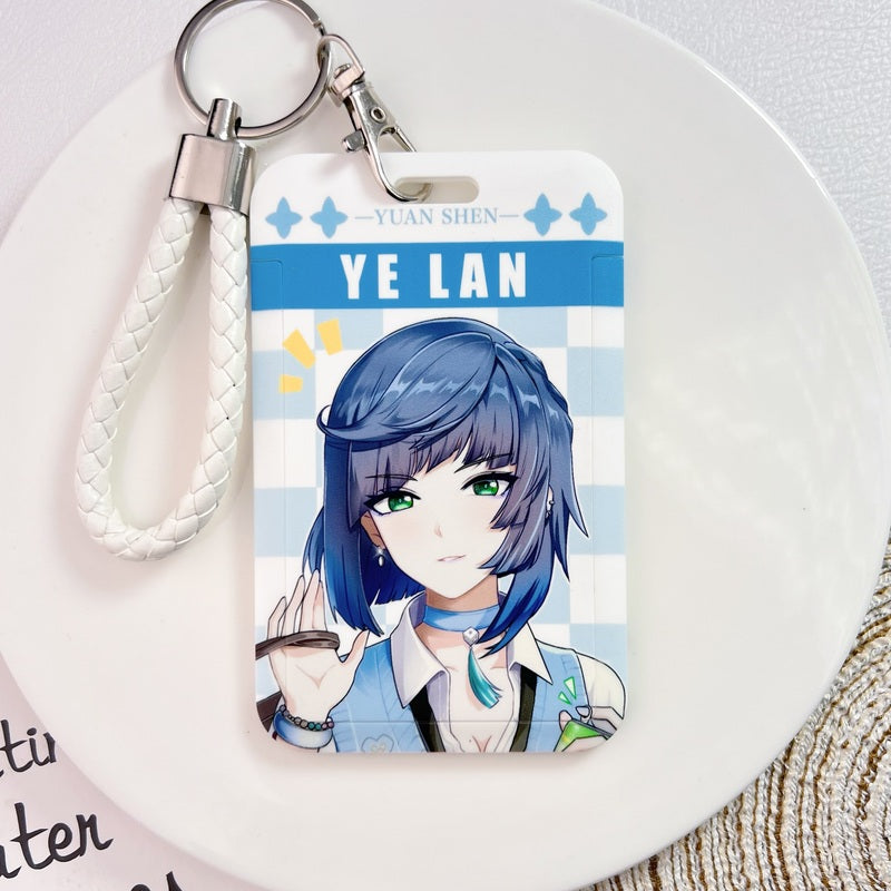 Yelan Genshin Impact Card Holders Modern Genshin Fanart Badge Holders (10)