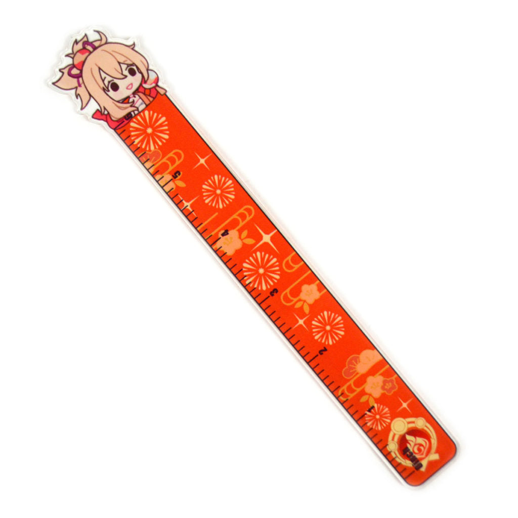 Yoimiya Genshin Impact Rulers Acrylic Cute Genshin Stationery (10)