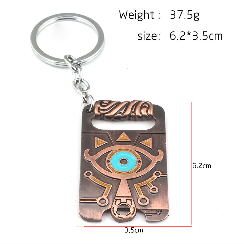 Zelda Sheikah Slate Keychain: Portable Adventure Symbol