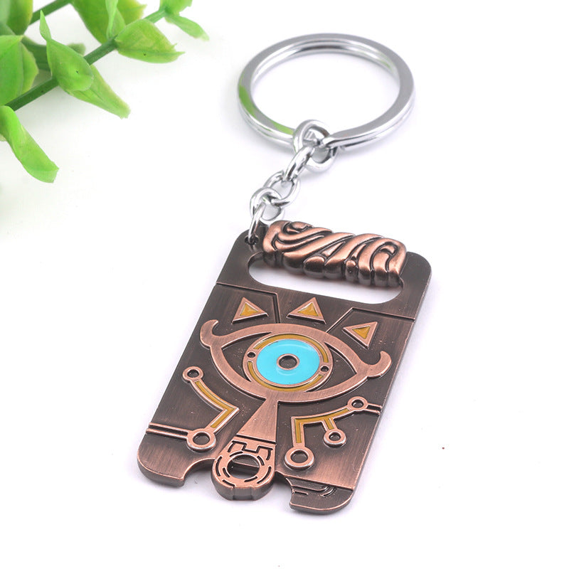 Zelda Sheikah Slate Keychain: Portable Adventure Symbol