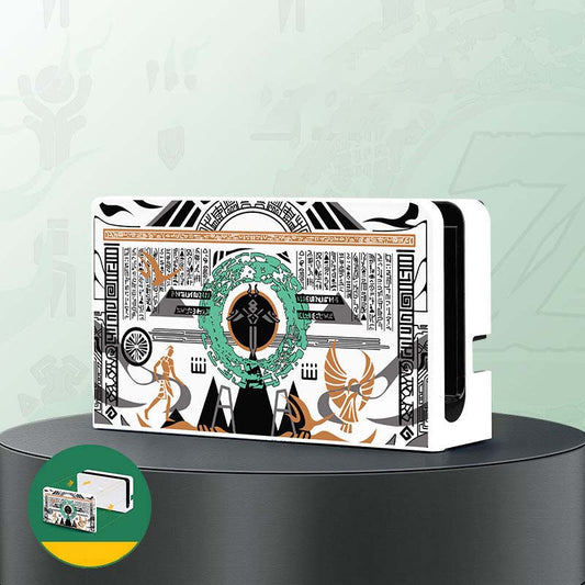 Zelda TOTK Switch Charging Dock Cover Runic Tears of the Kingdom Switch OLED Dock Case (2)