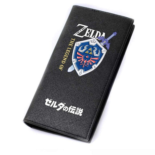 Zelda Wallet Hylian Shield Billfold money holder Zelda Gifts Black Wallet (1)